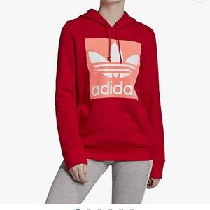 Adidas Original Trefoil Scarlet Hoodie- Size Medium